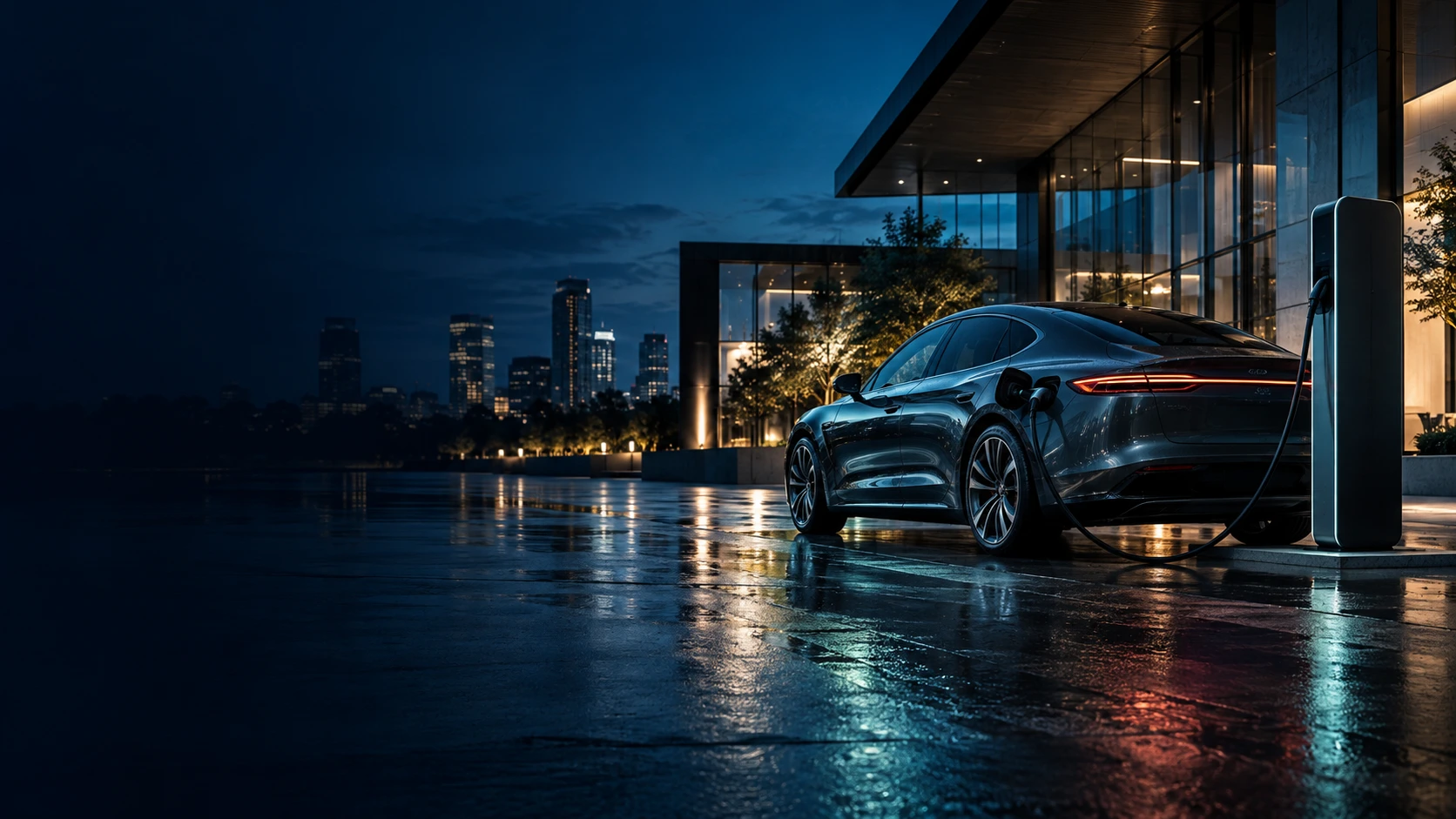 Connected EV charging scene